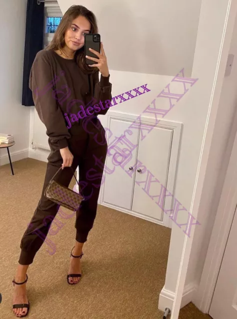 Chocolate joggers online zara