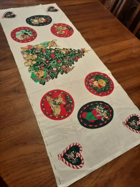 Hallmark Cards Wamsutta Appliques Christmas Tree Puppies Kitten Deer Rabbits