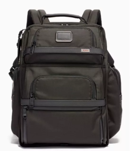 TUMI ALPHA3 Briefpack Backpack Black FXT Ballistic Nylon Leather FREE EMS