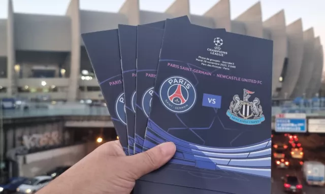 2023 PSG PARIS SAINT-GERMAIN v NEWCASTLE UNITED NUFC CHAMPIONS LEAGUE PROGRAMME 2