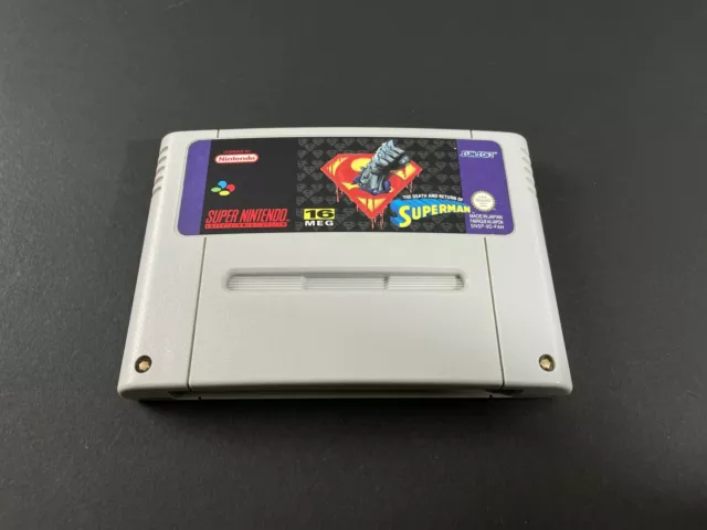 Super Nintendo The Death and Return Of Superman FAH Trés Bon état