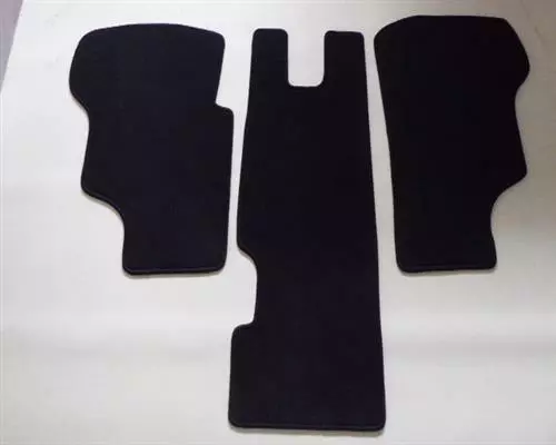 Fußmatten 3-teilig feiner dicker Velour Teppich schwarz passend für VW Bus T3