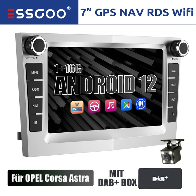 Android 12 DAB+ Autoradio GPS NAVI KAM Für Opel Zafira B Astra Corsa D Veatra C