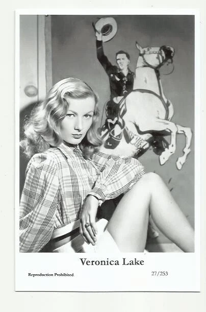 (Bx22) Veronica Lake Photo Card (27/253) Filmstar  Pin Up Glamour Girl
