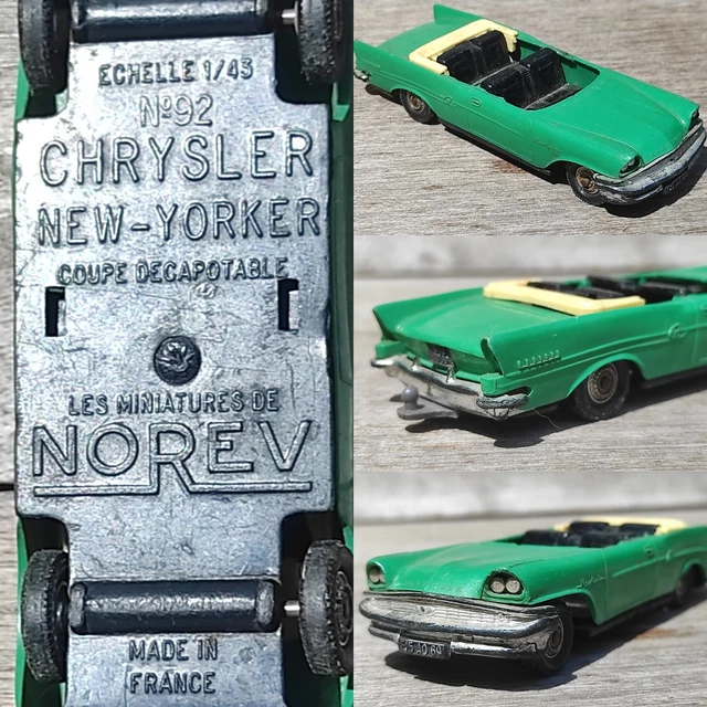 Miniature NOREV N°92 – Chrysler New Yorker Avec Dinghy Rocca – Bleu Clair