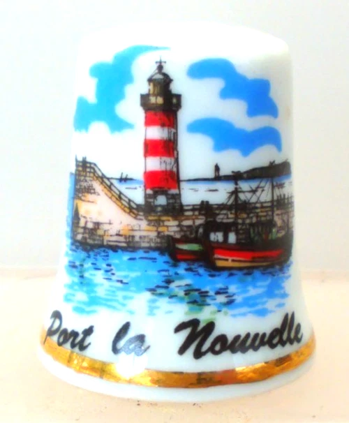 Ancienne Lampe Phare Décorative - Port La Nouvelle - Vintage