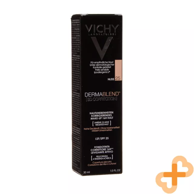 Vichy Dermablend 3D Correction SPF25 30ml Corrective Foundation 16H 25 Nude