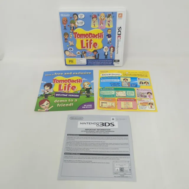 Tomodachi Life - Nintendo 3DS - CASE AND INSERTS ONLY