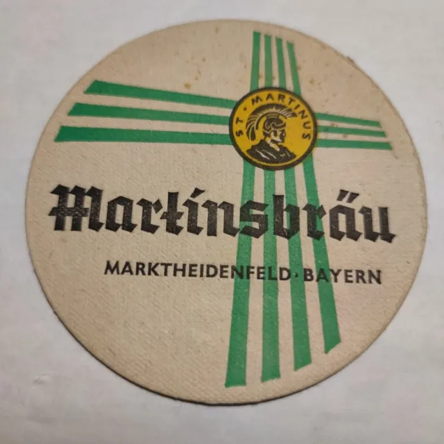 Bierdeckel Bierfilz Coaster - Martinsbräu, Marktheidenfeld, Bayern 👍😁 T3