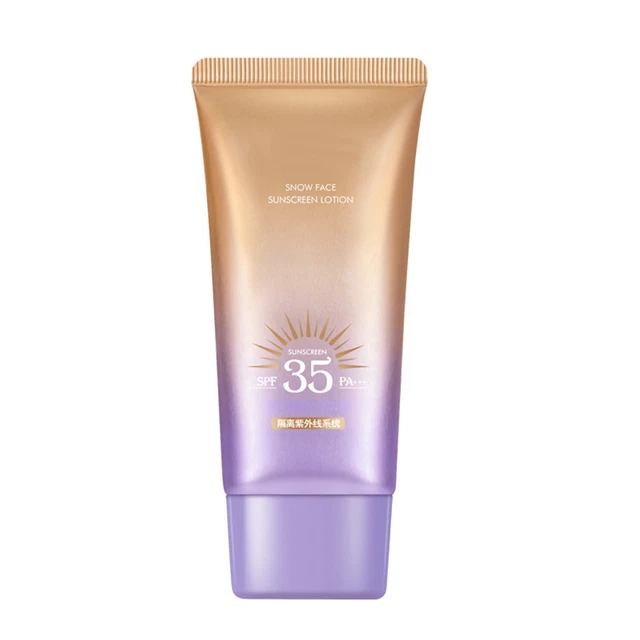 Protezione solare viso blocco solare sbiancamento pelle SPF35 idratante per sport