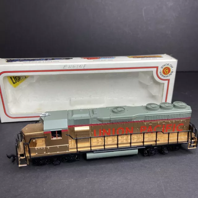 Vtg Ho Scale Trains Bachmann Golden Union Pacific Diesel Locomotive Very Clean!