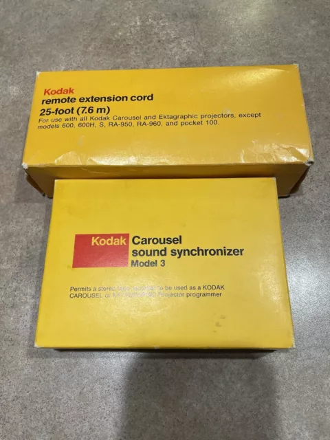 Vintage Kodak Carousel sound synchronizer Model 3, & 25’ Ext Cord, Old But New