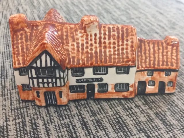 "The Lord Nelson Reedham" ,"Watermill" & "Weavers Cottage" Tey Pottery Miniature 2