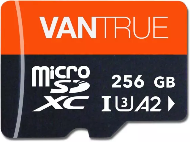 Vantrue 256GB Microsdxc UHS-I U3 4K UHD Video High Speed Transfer Monitoring ...