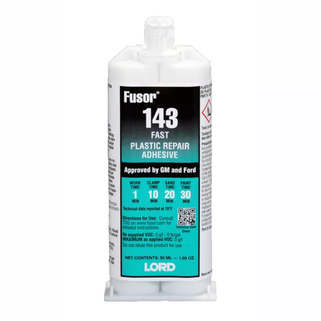 Fusor 143 Sandable Repair Adhesive Fast, 1.7 oz. Cartridge