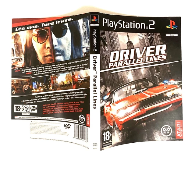 JAQUETTE DRIVER PARALLEL Lines PS2 Cover JEUX Playstation EUR
