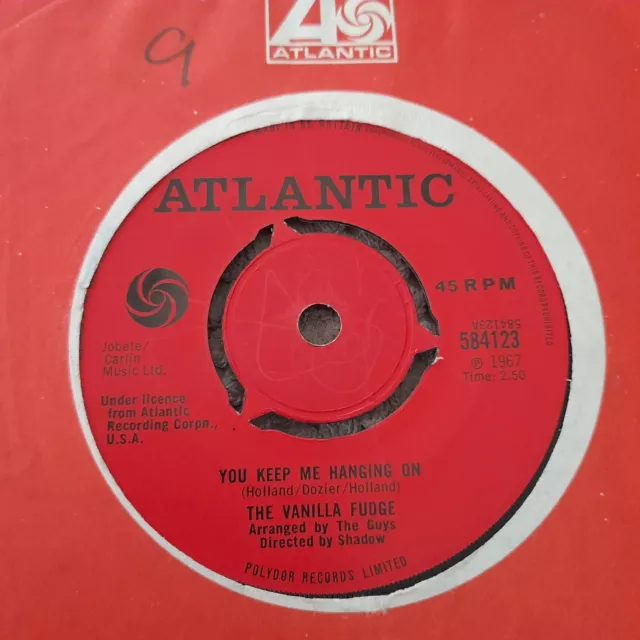 The Vanilla Fudge - You Keep Me Hangin' On UK 7" Single 1967