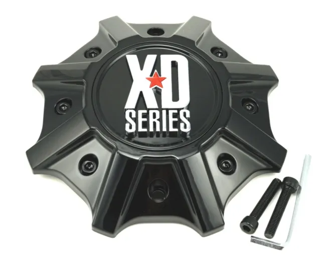 NEW KMC XD Series Wheel Center Cap Gloss Black 5/6/8 Lug XD825 XD202 Buck 25