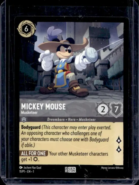 Disney Lorcana Mickey Mouse Musketeer Gen Con Promo 2023 #11-P1
