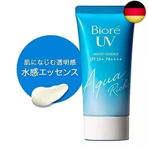 Biore Sarasara UV Aqua Rich Watery Essence Sunscreen SPF50+ PA+++ 50g (Pack of 2