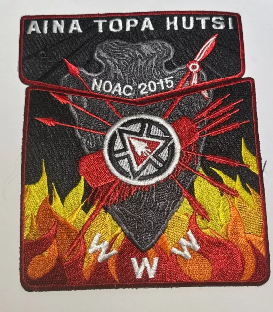 OA Lodge 60 Aina Topa Hutsi 2015 NOAC  2 part Set  Boy Scout TT4