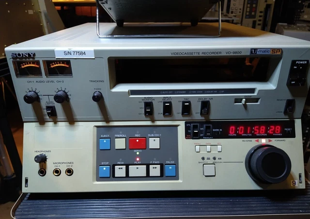 Sony VO-9800 umatic VTR - working!