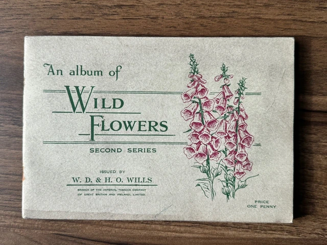 AN ALBUM OF Wild Flowers W.D & H. O. Wills Cigarette Cards. Imperial Tobacco  Co £6.51