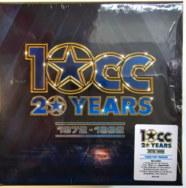 10cc - 20 Jahre: 1972-1992 - 14CD Boxset remasterte Compilation 2024 Art Rock