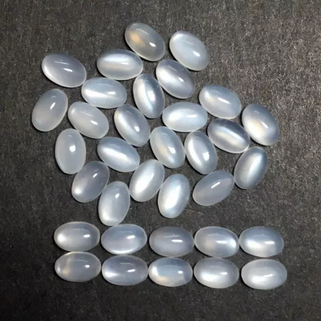 Großhandel Viele 6x4mm Oval Cabochonschliff Natürlich Mondstein Lose Kalibriert