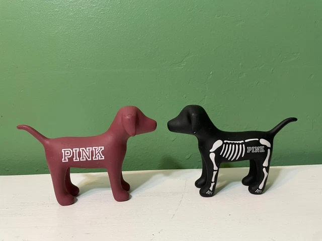 Victoria's Secret PINK Collectible Dog black skeleton/brown-Limited Edition