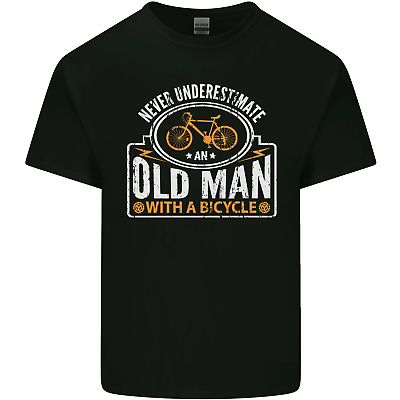 Cycling Old Man Cyclist Funny Bicycle Mens Cotton T-Shirt Tee Top
