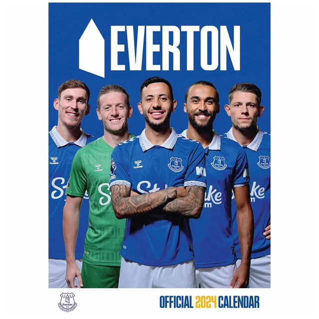 EVERTON FC 2024 A3 Wall Calendar (Official Merchandise) Christmas