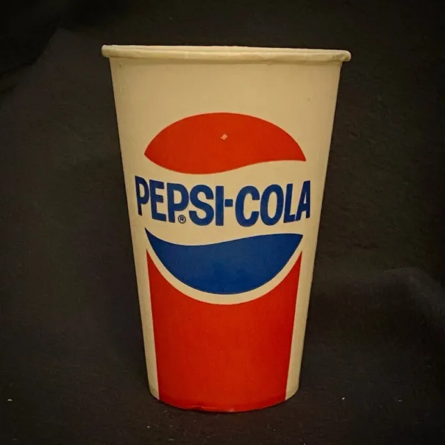 Pepsi Cola Wax Paper Small Cup Vintage 12 Oz Original Unused