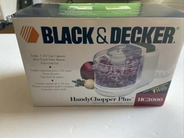 BLACK & DECKER Handy Chopper Plus HC3000 White Countertop Food