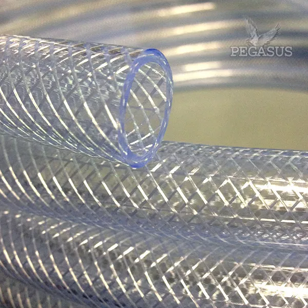 Clear PVC Braided Hose - Food Grade - Oil / Water / Gases - Reinforced Pipe Tube