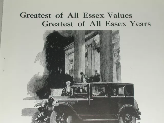 1925 ESSEX automobile advertisement, Hudson Motors, Essex Coach 3