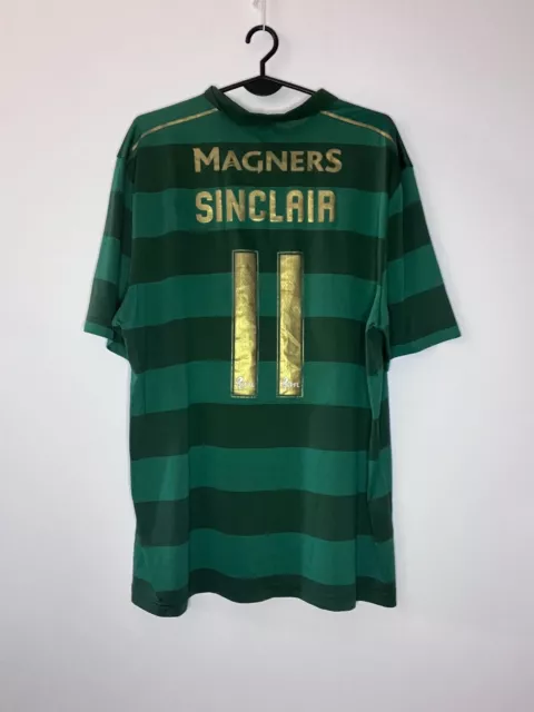 Celtic 17/18 SINCLAIR 11 New Balance Away shirt jersey XLarge XL