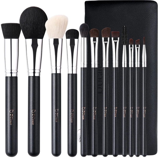 DUcare Pennelli Make Up Professionali 12 pcs Set di Pennelli Trucco per Trucco