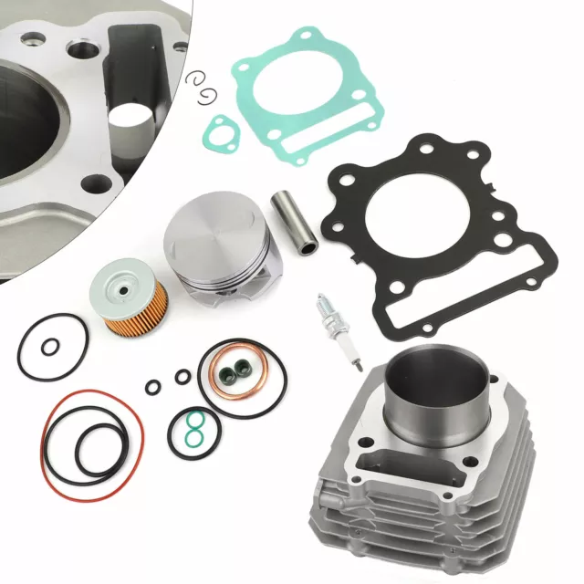 For 88-00 Honda TRX 300 Fourtrax Engine Top End Rebuild Kit Cylinder Head Piston