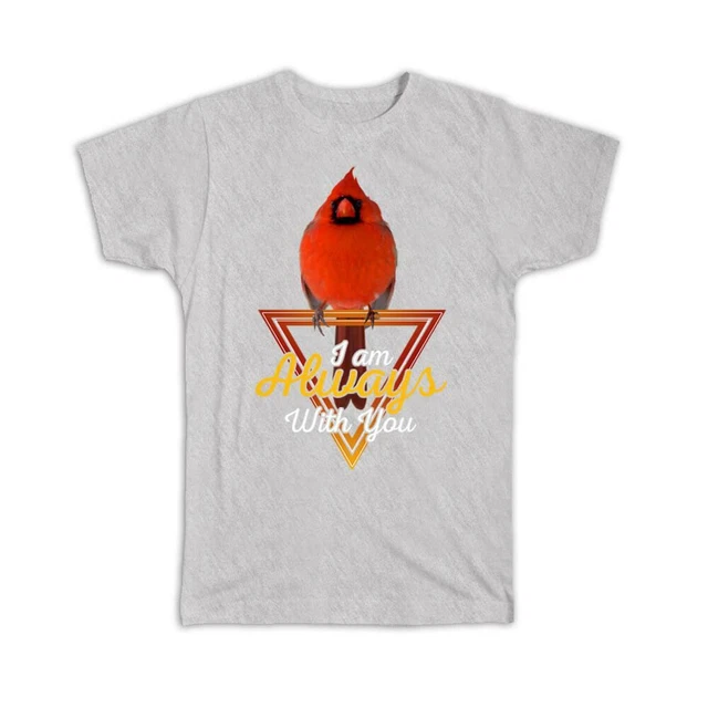 Gift T-Shirt : Cardinal Bird Snow Winter In Memory of Lost Loved One