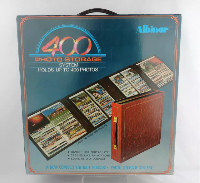 Albinar 400 Photo Storage Photos Briefcase Case Box Portable Sytem Attache