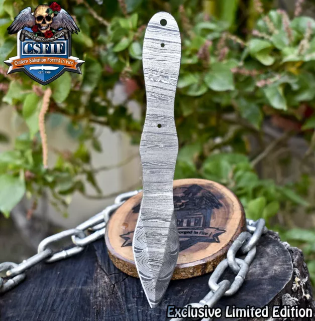 CSFIF Custom Twist Damascus Blank Blade Wootz Tactical Best Selling