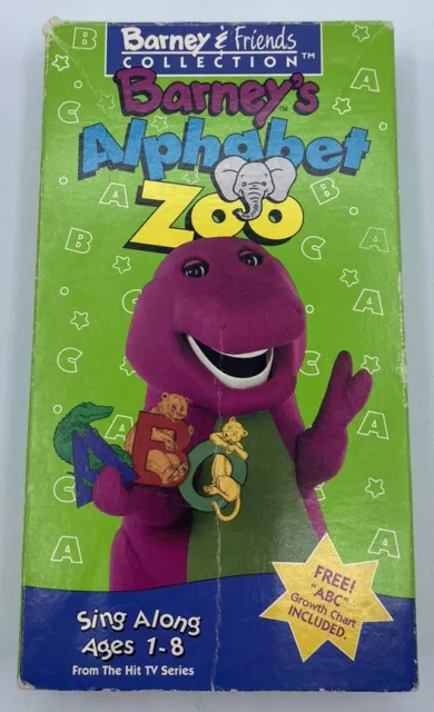 Barney Barneys Alphabet Zoo Vhs 1994 Vintage 90s Kids Show 1238