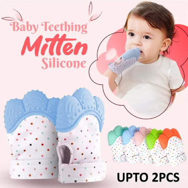 Baby Silicone Molar Soft Glove Grade Teething Mitten Teether Chew Dummy Toy