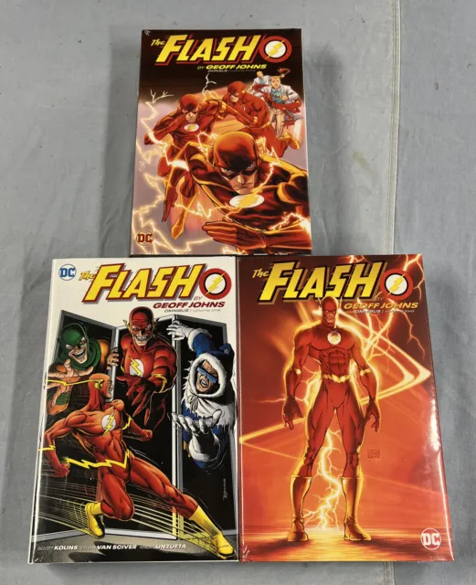 DC Comics FLASH by Geoff Johns Volume #1 2 3 Omnibus Global Shipping $300 (2021)
