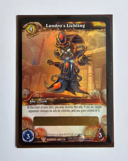 World of Warcraft TCG - Loot Card Landro's Lichling - Unscratched