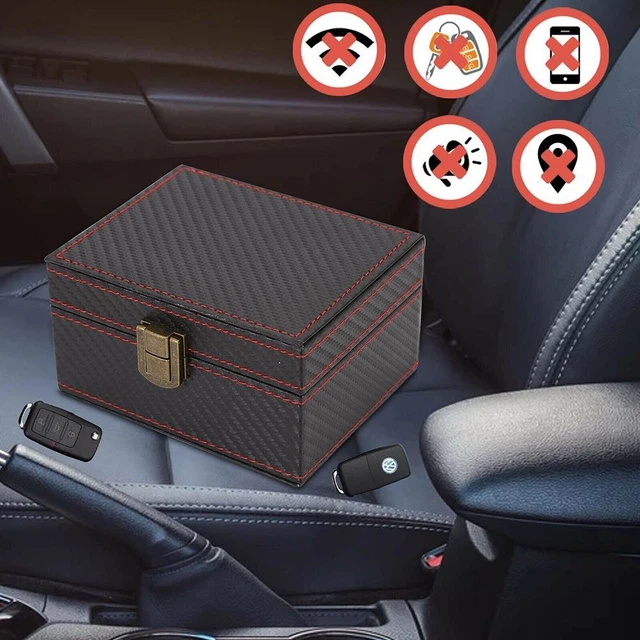 Faraday Box Scatola Faraday, Protezione Portachiavi RFID In Fibra Di Carbonio, Blocco Segnale Per Auto Senza Chiave, Chiave Remota, (Size : 19cmx12cmx9cm