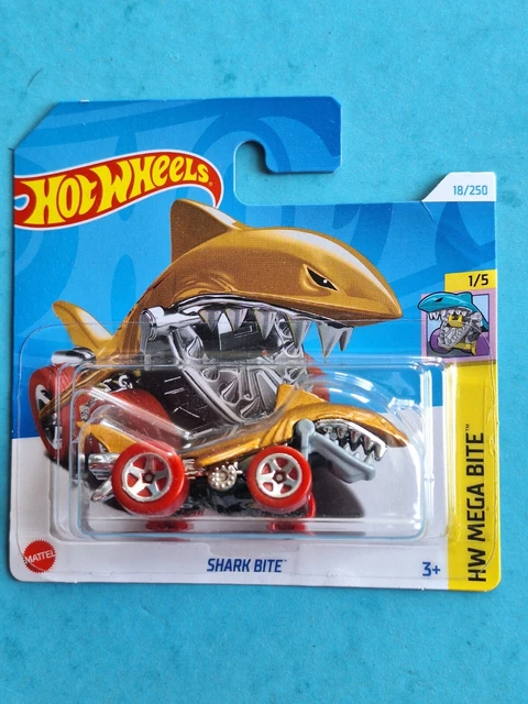 Hot Wheels Shark Bite Marron – HW Mega Bite 3/5, Voiture Moulée Sous Pression, Roues Surdimensionnées