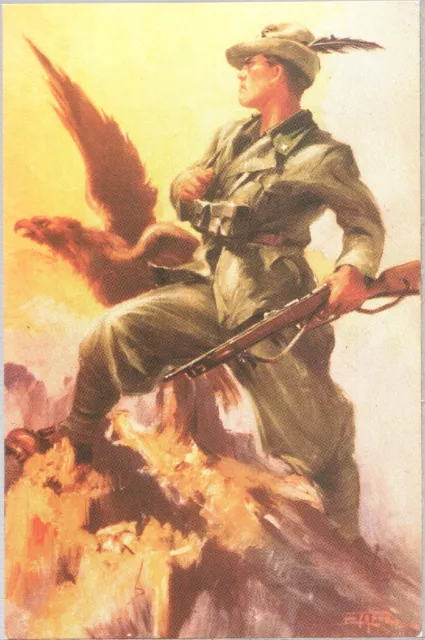 CARTOLINA MILITARE 6° REGGIMENTO ALPINI  - 1940 ca. Riprod.