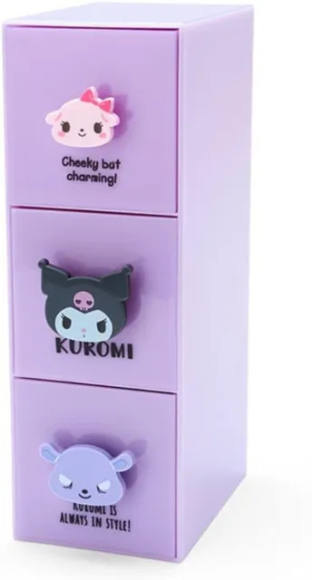 Sanrio Character Cute Cube Case / 7. Kuromi / 6cm mini Storage Box Japan